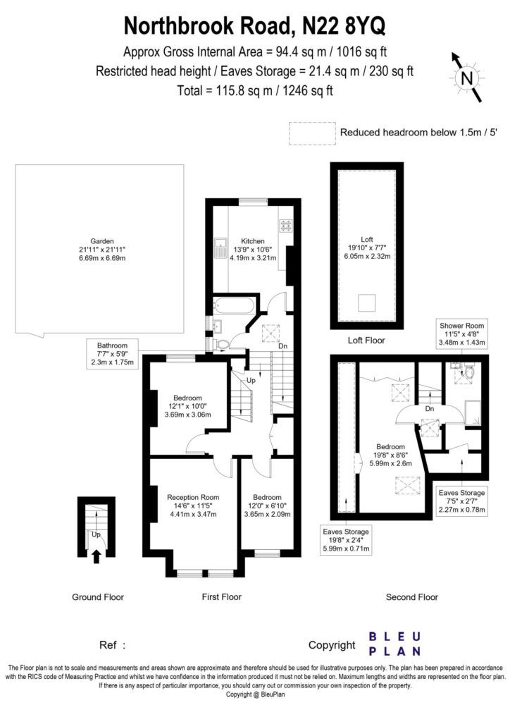 Floorplan for Northbrook Road -  Bowes Park - London - N22