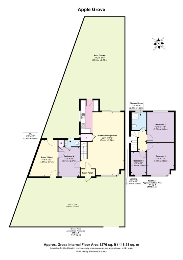 Floorplan for Apple Grove - Enfield  - London - EN1