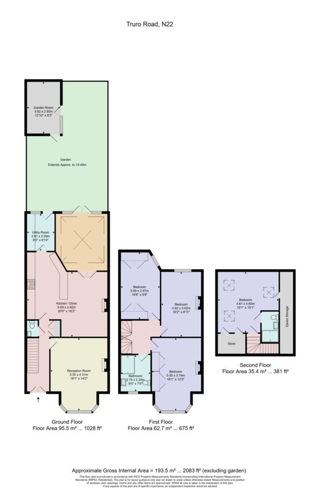 Floorplan for Truro Road - Haringey - London - N22