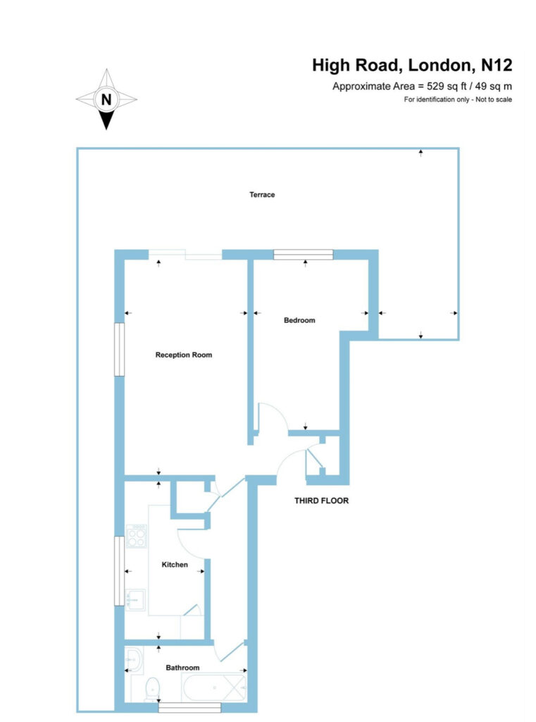 Floorplan for Norbury Court - North Finchley  - London - N12