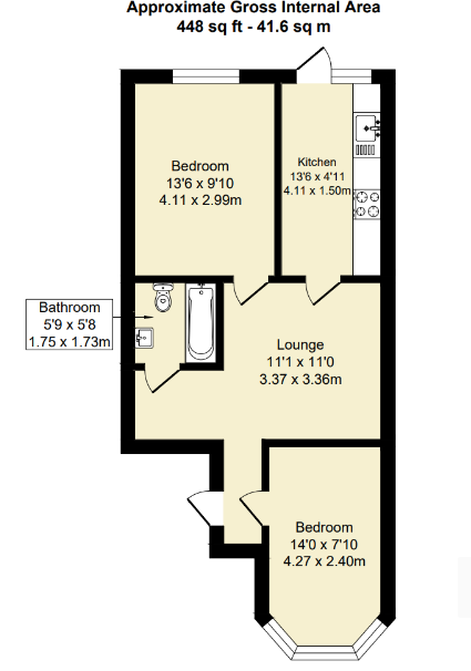Floorplan for Kensington Gardens - Ilford - London - IG1