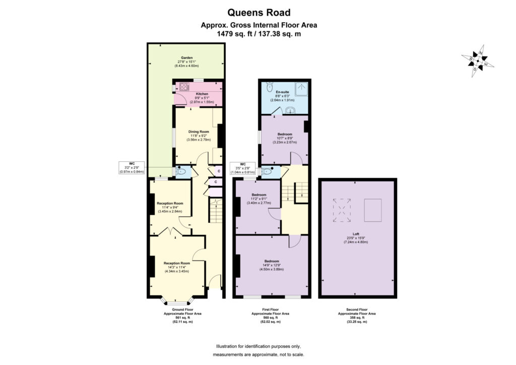 Floorplan for Queens Road - Bowes Park - London - N11