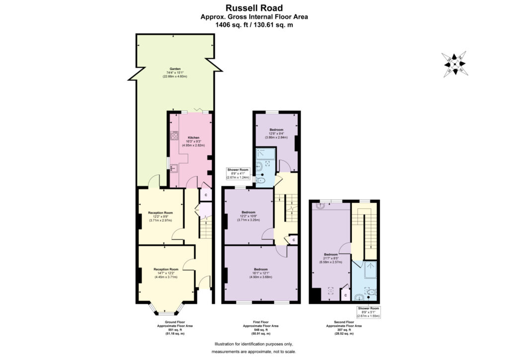 Floorplan for Russell Road - Bowes Park - London - N13