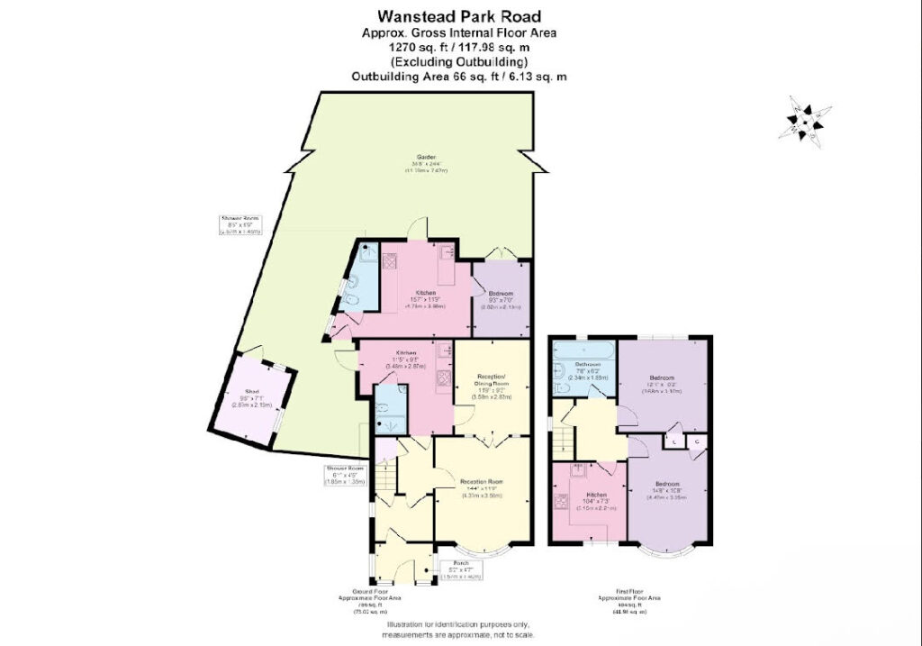 Floorplan for Wanstead Park Road - Ilford - London - IG1 3